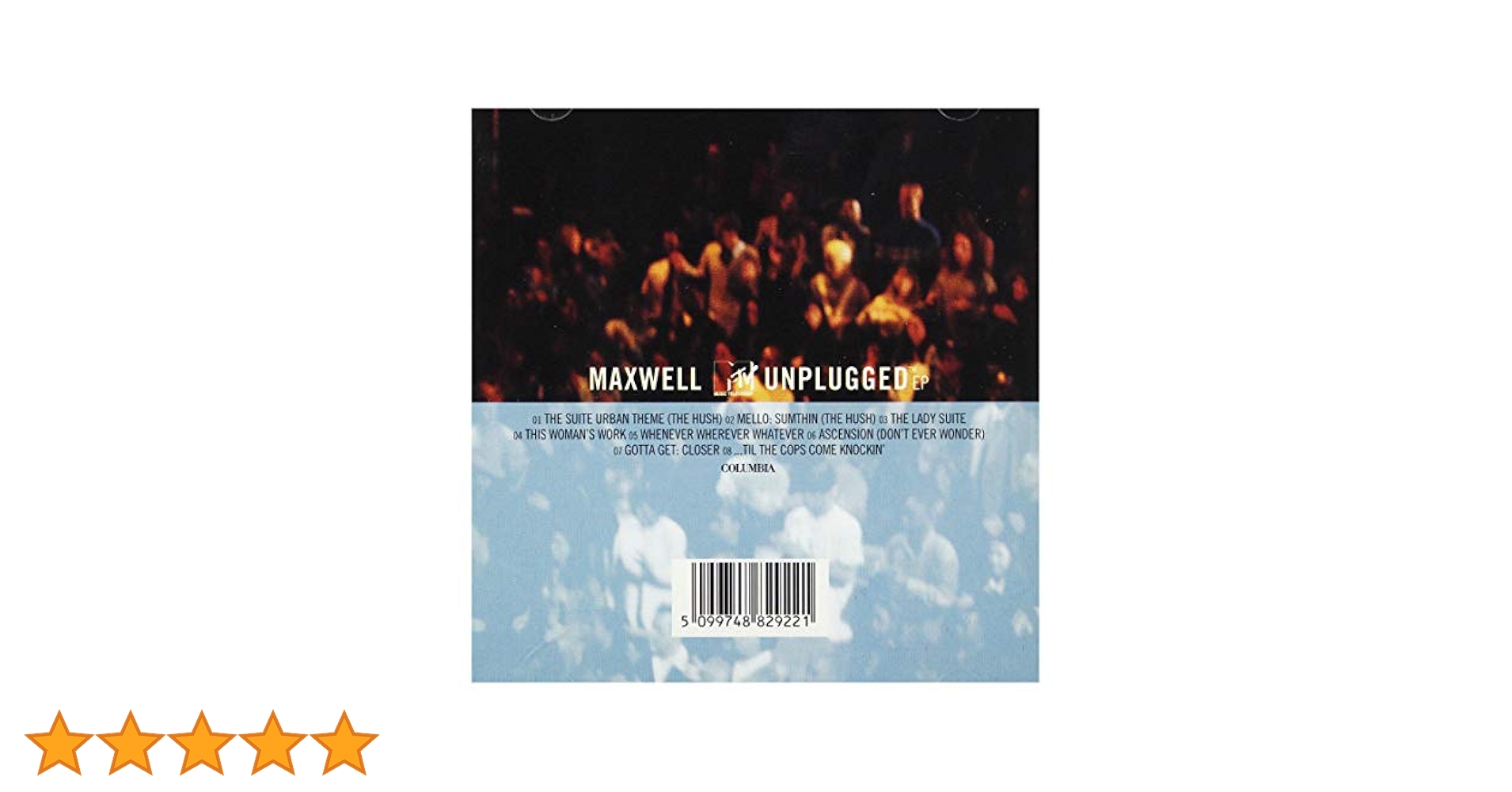 Maxwell Mtv Unplugged: Amazon.co.uk: CDs & Vinyl